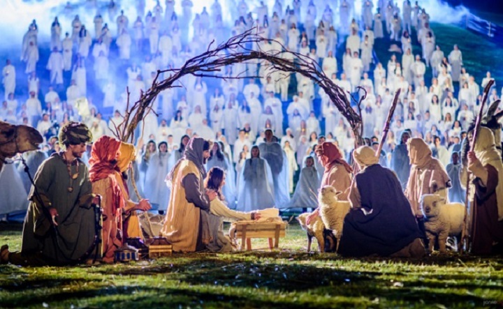 Biggest Human Nativity Scene